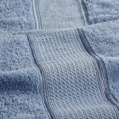 Wholesale 🔔 Spunloft 4-Piece Blue Solid Cotton Bath Sheet Set by MODERN THREADS 😍 -Harper Lane Sales blue modern threads bath towels 5spl4bse blu st 44 1000