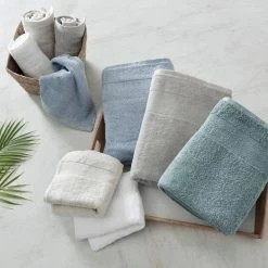 Cheap 👏 Island Retreat 6-Piece Blue Cotton Towel Set by Tommy Bahama 🧨 -Harper Lane Sales blue tommy bahama bath towels ushsac1167917 4f 1000