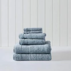 Cheap ๐ Island Retreat 6-Piece Blue Cotton Towel Set by Tommy Bahama ๐งจ