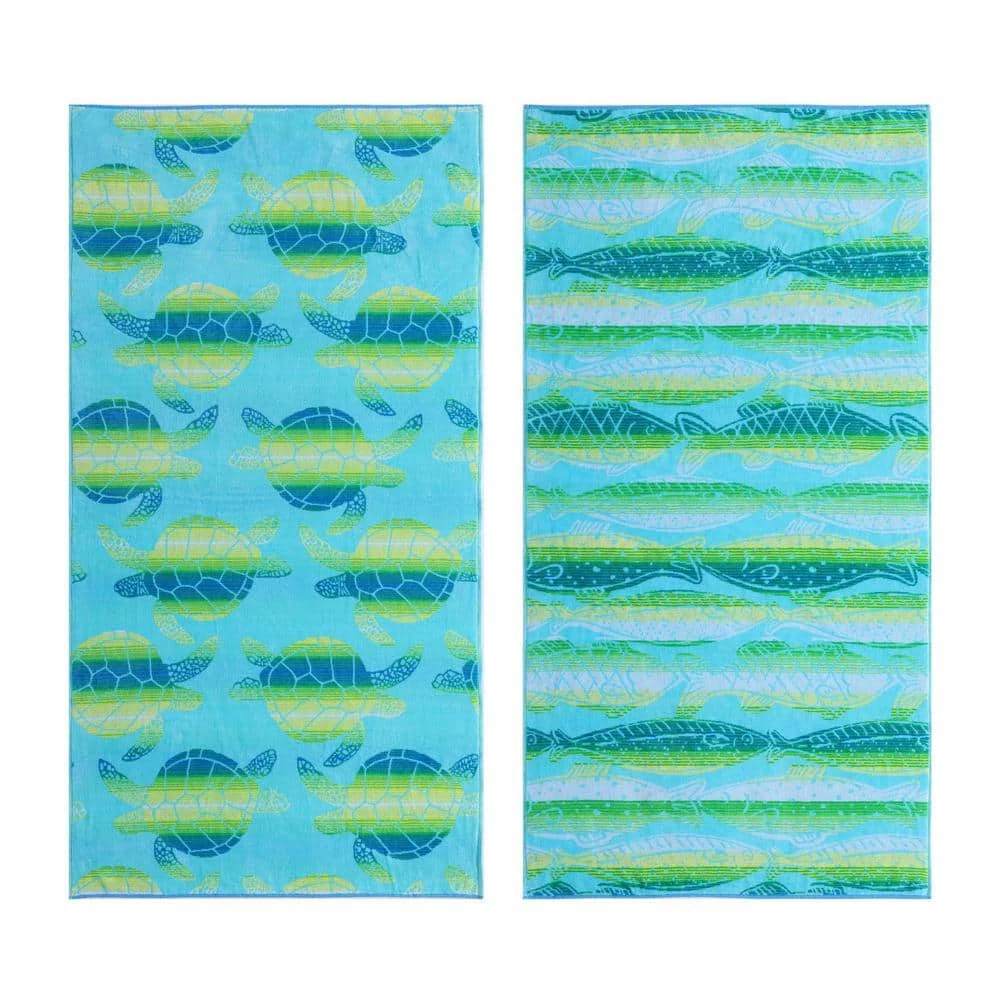Top 10 ๐ Ombre Fish and Ombre Turtle 2-Piece Blue Cotton 36 X 68 Beach Towel by Tommy Bahama ๐ 1 Top 10 ๐ Ombre Fish and Ombre Turtle 2-Piece Blue Cotton 36 X 68 Beach Towel by Tommy Bahama ๐