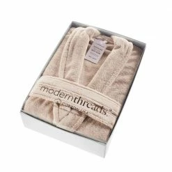 Cheapest 🥰 100 % USA Cotton Classic Bathrobe with Shawl Collar Blush Large/X Large by MODERN THREADS 🎉