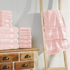 Cheapest 👍 Spunloft 18-Piece Blush Solid Cotton Towel Set by MODERN THREADS 🛒 -Harper Lane Sales blush modern threads bath towels 5spl18pe bls st 31 1000