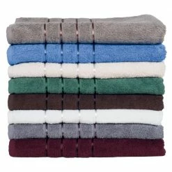 Budget ✔️ 8-Piece Beige Solid Cotton Bath Towel Set by Lavish Home 🔔 -Harper Lane Sales bone lavish home bath towels 67 0013 b c3 1000