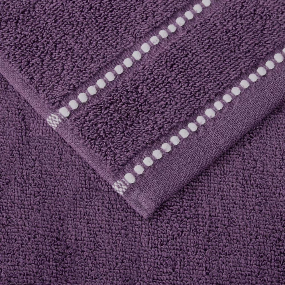 New โจ Zero Twist Quick Dry 6-Piece Eggplant Solid Cotton Bath Towel Set by Lavish Home ๐ 2 New โจ Zero Twist Quick Dry 6-Piece Eggplant Solid Cotton Bath Towel Set by Lavish Home ๐ - Image 2