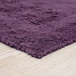 Best Pirce ✔️ Eggplant Purple Reversible Cotton Rectangle 2- Piece Bath Mat Set by Lavish Home 🧨 -Harper Lane Sales eggplant lavish home bathroom rugs bath mats 67 0018 ep 4f 1000