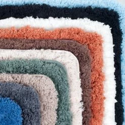 Best Pirce 🎁 3-Piece 19.5 in. x 24 in. Green Super Plush Non-Slip Bath Mat Set by Lavish Home 🎁 -Harper Lane Sales green lavish home bathroom rugs bath mats 67hd 14 g 4f 1000