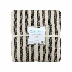 Wholesale ❤️ Jay Black and White Full/Queen Cotton Blanket by Harper Lane ✔️ -Harper Lane Sales harper lane bed blankets 15345 4f 1000