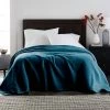 Best Sale 🔥 Velvet Plush Peacock Woven Polyester Twin Blanket by Harper Lane 😉