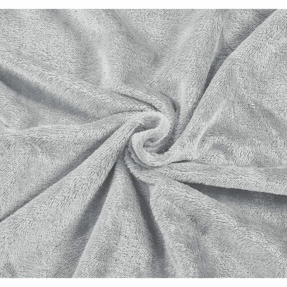 Budget ๐ฅฐ Velvet Plush Light Grey Polyester Woven Full/Queen Blanket by Harper Lane ๐ฅ 2 Budget ๐ฅฐ Velvet Plush Light Grey Polyester Woven Full/Queen Blanket by Harper Lane ๐ฅ - Image 2