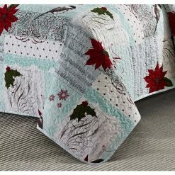 New 👏 Noel 3-Piece Blue Microfiber Full/Queen Quilt Set by Harper Lane 😉 -Harper Lane Sales harper lane bedding sets 12921 4f 1000