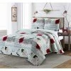 Coupon ❤️ Noel Classic Multi Poinsetta 🎄 Christmas Microfiber Twin 2-Piece Quilt Set by Harper Lane 🎉