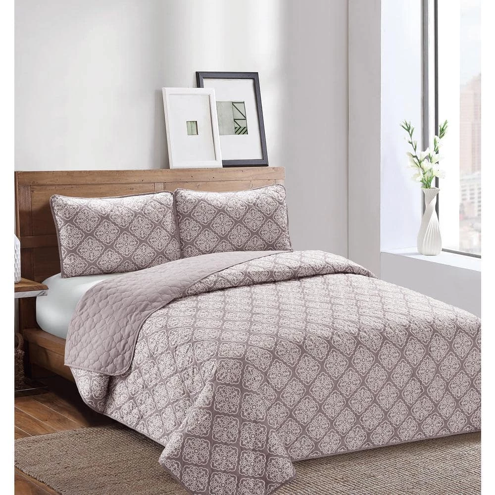 Best reviews of โจ Mapleton Medallion 3-Piece Grey Microfiber Quilt Set by Harper Lane ๐ 1 Best reviews of โจ Mapleton Medallion 3-Piece Grey Microfiber Quilt Set by Harper Lane ๐