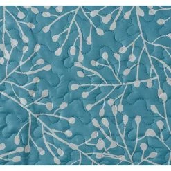 Flash Sale ✔️ Branches 3-Piece Aqua Microfiber Full / Queen Quilt Set by Harper Lane 😀 -Harper Lane Sales harper lane bedding sets 13505 1f 1000