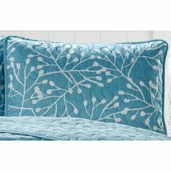 Best Pirce 😀 Branches 3-Piece Aqua Microfiber King Quilt Set by Harper Lane 🎁 -Harper Lane Sales harper lane bedding sets 13506 4f 1000