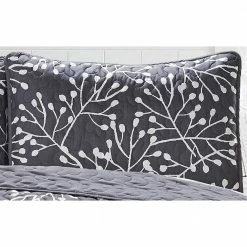 Deals 🎉 Branches 3-Piece Charcoal Microfiber King Quilt Set by Harper Lane ⌛ -Harper Lane Sales harper lane bedding sets 13512 4f 1000