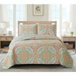 Buy 🔥 Regina 3-Piece Multi Microfiber Full/Queen Quilt Set by Harper Lane 🔔