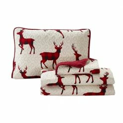 Cheap 🤩 Claus 3-Piece White Microfiber King Quilt Set by Harper Lane 🎁 -Harper Lane Sales harper lane bedding sets 15358 4f 1000