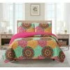 Budget 😀 Harper 3-Piece Multi-Colored Microfiber King Quilt Set by Harper Lane 🎉