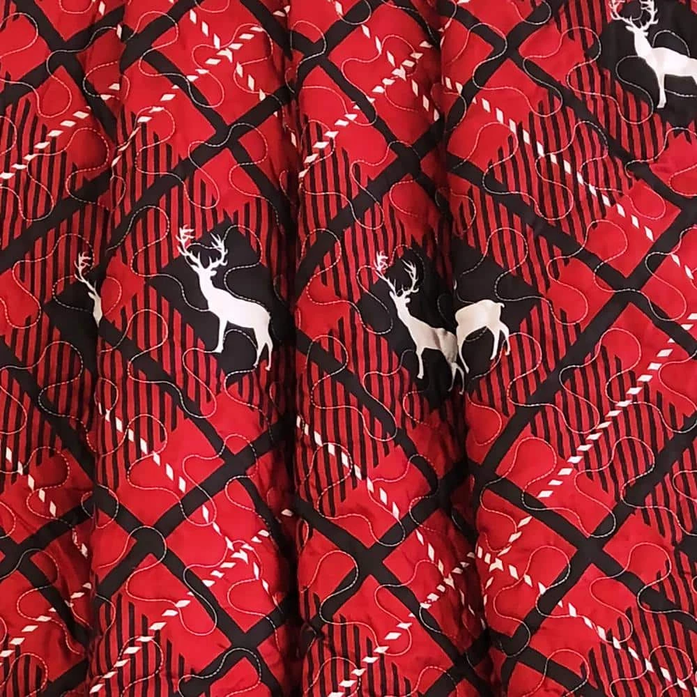 Hot Sale ๐งจ Rudolph 3-Piece Red Microfiber King Quilt Set by Harper Lane ๐ 4 Hot Sale ๐งจ Rudolph 3-Piece Red Microfiber King Quilt Set by Harper Lane ๐ - Image 4