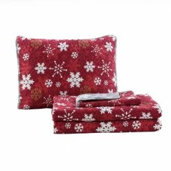 Promo β Snowflakes 2-Piece Grey/Red Microfiber Twin Quilt Set by Harper Lane π― 6 Promo β Snowflakes 2-Piece Grey/Red Microfiber Twin Quilt Set by Harper Lane π― -Harper Lane Sales harper lane bedding sets 15795 4f 1000