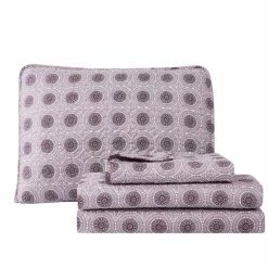 Cheapest ✔️ Purple Medallion 3-Piece Purple Microfiber Full/Queen Quilt Set by Harper Lane ❤️ -Harper Lane Sales harper lane bedding sets 15885 1f 1000
