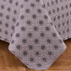 Cheapest ✔️ Purple Medallion 3-Piece Purple Microfiber Full/Queen Quilt Set by Harper Lane ❤️ -Harper Lane Sales harper lane bedding sets 15885 4f 1000