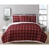 Best Pirce 😉 Canyon Plaid 4-Piece Red Microfiber King Quilt Set by Harper Lane 😉