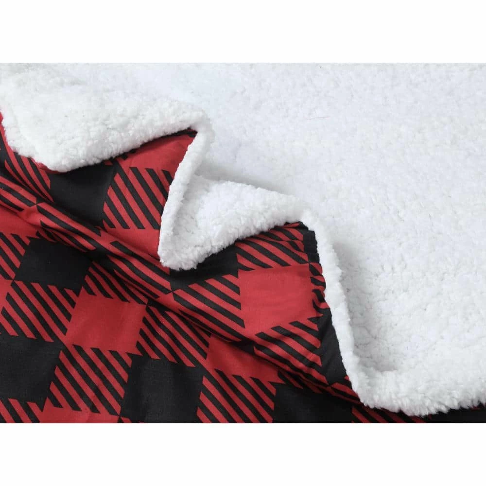 Buy ๐ Canyon Plaid 4-Piece Red Microfiber Sherpa Full / Queen Comforter Set by Harper Lane ๐ฅ 2 Buy ๐ Canyon Plaid 4-Piece Red Microfiber Sherpa Full / Queen Comforter Set by Harper Lane ๐ฅ - Image 2