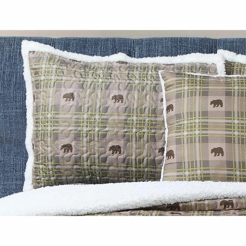 Coupon ๐ Arbor 4-Piece Brown Microfiber Sherpa Full / Queen Comforter Set by Harper Lane ๐ 3 Coupon ๐ Arbor 4-Piece Brown Microfiber Sherpa Full / Queen Comforter Set by Harper Lane ๐ - Image 3