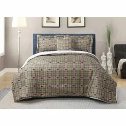 Coupon ๐ Arbor 4-Piece Brown Microfiber Sherpa Full / Queen Comforter Set by Harper Lane ๐