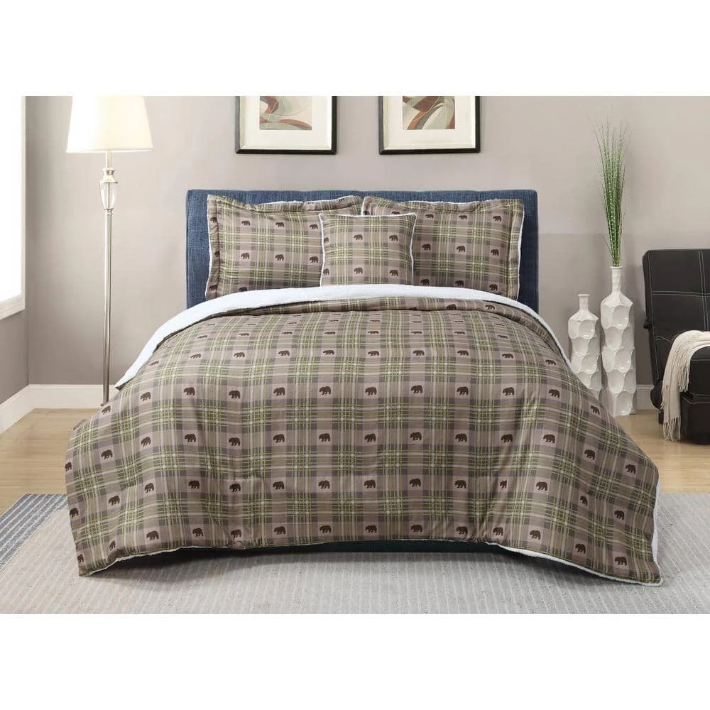 Coupon ๐ Arbor 4-Piece Brown Microfiber Sherpa Full / Queen Comforter Set by Harper Lane ๐ 1 Coupon ๐ Arbor 4-Piece Brown Microfiber Sherpa Full / Queen Comforter Set by Harper Lane ๐