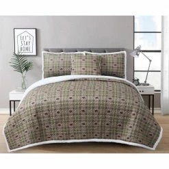 Cheap 🧨 Arbor 4-Piece Brown Microfiber Sherpa King Comforter Set by Harper Lane 🌟