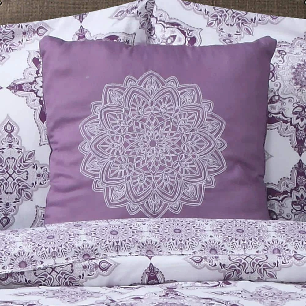 Flash Sale ๐ Dustin 4-Piece Purple Microfiber Full / Queen Comforter Set by Harper Lane ๐ฅฐ 2 Flash Sale ๐ Dustin 4-Piece Purple Microfiber Full / Queen Comforter Set by Harper Lane ๐ฅฐ - Image 2