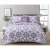 Budget 🔔 Dustin 4-Piece Purple Microfiber King Comforter Set by Harper Lane 🛒