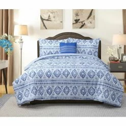 Coupon โจ Austin 4-Piece White Microfiber King Comforter Set by Harper Lane ๐