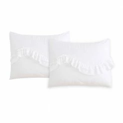 Best deal 👏 Charlotte 3-Piece White Microfiber Ruffle King Quilt Set by Harper Lane 😀 -Harper Lane Sales harper lane bedding sets 16299 1f 1000