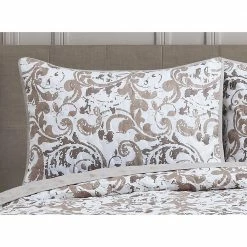 Cheap ✨ Scroll 3-Piece Tan Microfiber Full/Queen Quilt Set by Harper Lane ❤️ 5 Cheap ✨ Scroll 3-Piece Tan Microfiber Full/Queen Quilt Set by Harper Lane ❤️ -Harper Lane Sales harper lane bedding sets 16342 4f 1000
