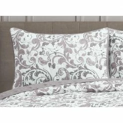 Deals 🥰 Scroll 3-Piece Lilac Microfiber Full/Queen Quilt Set by Harper Lane 🥰 -Harper Lane Sales harper lane bedding sets 16345 4f 1000