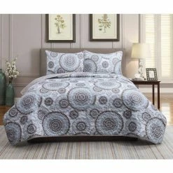 Outlet 🤩 Starburst 2-Piece Tan Microfiber Twin Quilt Set by Harper Lane 😉