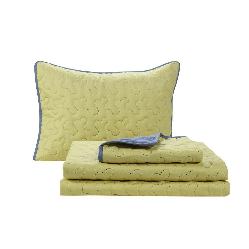 Discount ๐ฏ York 3-Piece Yellow Microfiber Full / Queen Quilt Set by Harper Lane ๐ 2 Discount ๐ฏ York 3-Piece Yellow Microfiber Full / Queen Quilt Set by Harper Lane ๐ - Image 2