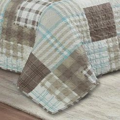 Brand new ❤️ Aubin Patchwork 3-Piece Grey Microfiber King Quilt Set by Harper Lane 🥰 -Harper Lane Sales harper lane bedding sets 17248 4f 1000