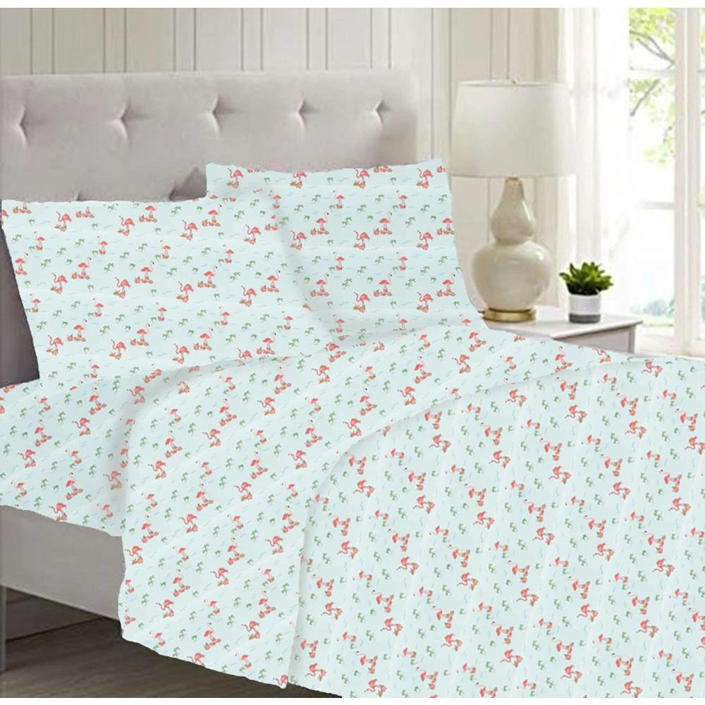 Deals ๐ 2-Piece Pink Green Flamingo Palm Trees Coastal Microfiber Standard Pillowcase Set by Harper Lane โญ 2 Deals ๐ 2-Piece Pink Green Flamingo Palm Trees Coastal Microfiber Standard Pillowcase Set by Harper Lane โญ - Image 2