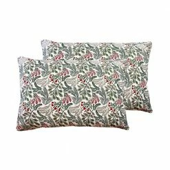 Best deal โญ Pine Flower 2-Piece White Microfiber Standard Pillowcase Pair by Harper Lane ๐