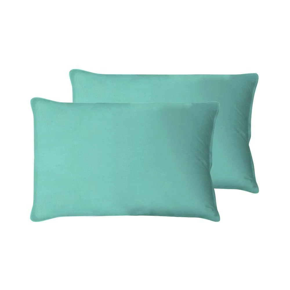 Brand new ๐ฏ Monroe 2-Piece Microfiber Aqua Pillowcase Pair by Harper Lane ๐ฏ 2 Brand new ๐ฏ Monroe 2-Piece Microfiber Aqua Pillowcase Pair by Harper Lane ๐ฏ - Image 2