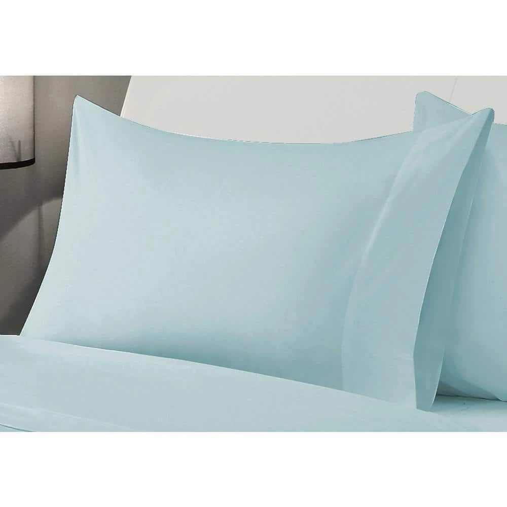 Brand new ๐ Solid 6-Piece Light Blue Microfiber Queen Sheet Set by Harper Lane ๐ 2 Brand new ๐ Solid 6-Piece Light Blue Microfiber Queen Sheet Set by Harper Lane ๐ - Image 2