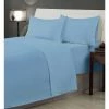 Hot Sale 🔔 6-Piece Blue Solid Microfiber King Sheet Set by Harper Lane 🤩