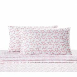 Best Sale โ๏ธ Flamingo 4-Piece White Microfiber King Sheet Set by Harper Lane โ๏ธ