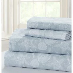 Budget ๐ Seashells 4-Piece Blue Microfiber King Sheet Set by Harper Lane ๐ฅฐ 6 Budget ๐ Seashells 4-Piece Blue Microfiber King Sheet Set by Harper Lane ๐ฅฐ -Harper Lane Sales harper lane sheet sets 13466 4f 1000