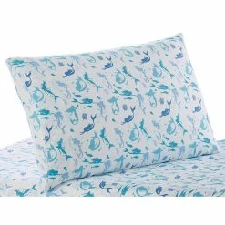 New 😀 Mermaid Dance 4-piece Blue Microfiber Queen Sheet Set by Harper Lane 🌟 -Harper Lane Sales harper lane sheet sets 13873 4f 1000