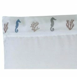Flash Sale 💯 Seahorse Embroidered 4-Piece White Microfiber King Sheet Set by Harper Lane 👍 -Harper Lane Sales harper lane sheet sets 14841 1f 1000